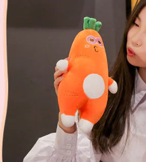 Carrot Cuddle Plush Pillow