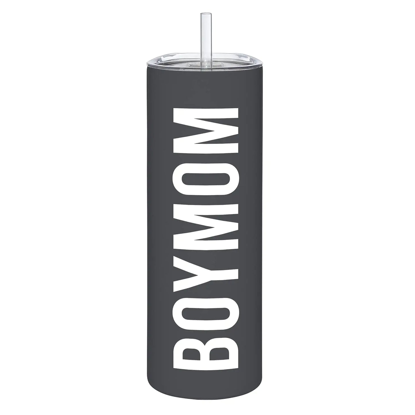 Stephan Baby “Boy Mom” Matte Stainless Steel Skinny Tumbler – 20 oz