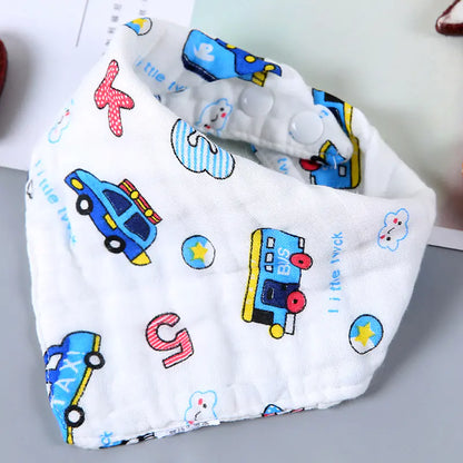 SoftNest Cartoon Triangle Baby Towel