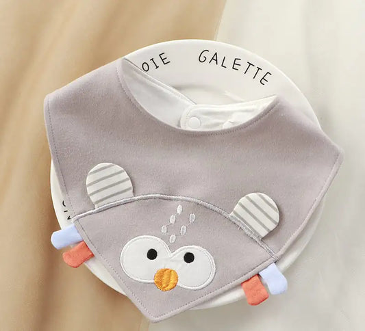 CuddleCotton Cartoon Baby Bib