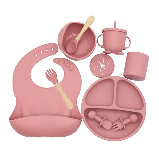 La Cradelle Premium Baby Silicone Feeding Set – 10 Piece Complete Kit