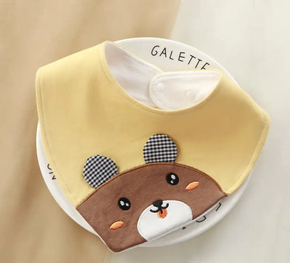 CuddleCotton Cartoon Baby Bib