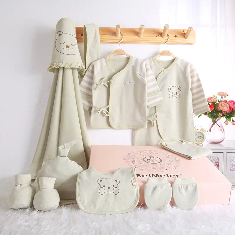 SnugNest Newborn Color Cotton Gift Set