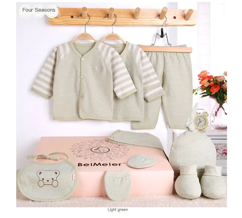 SnugNest Newborn Color Cotton Gift Set