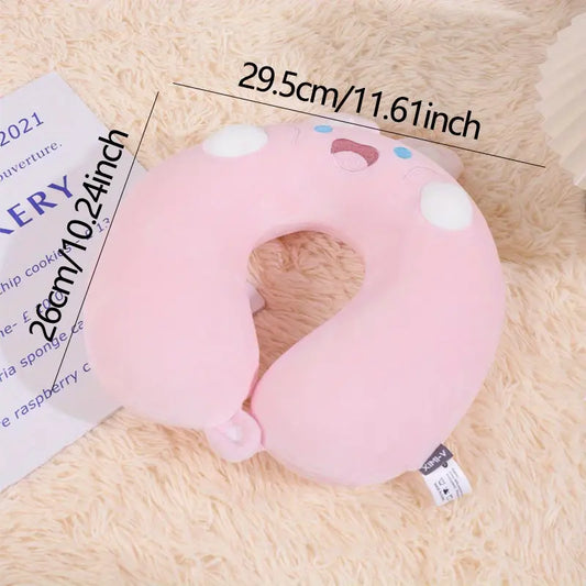 SnuggleHop Rabbit U-Shaped Memory Foam Travel Pillow