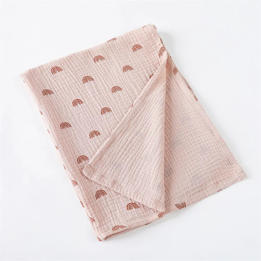 SnuggleWeave Cotton Muslin Baby Blanket