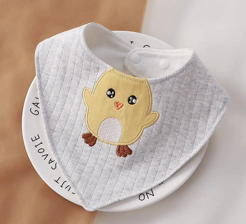 CuddleCotton Cartoon Baby Bib