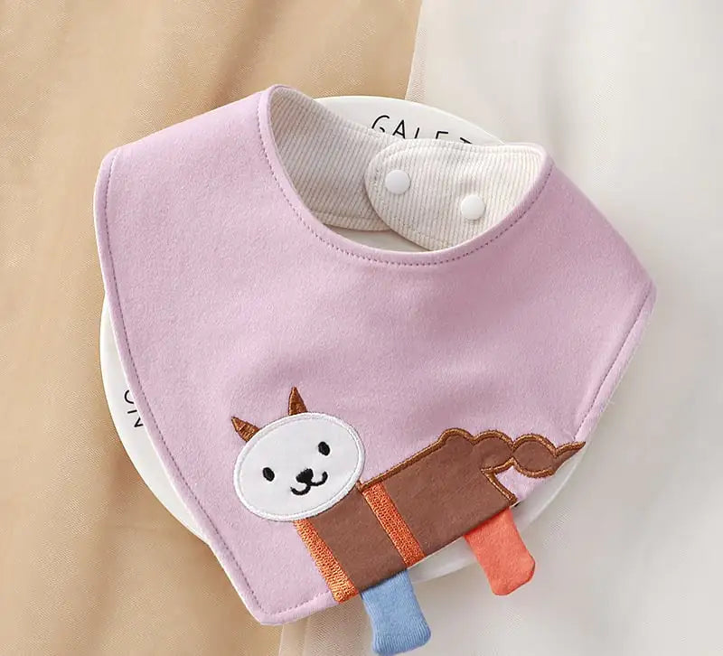 CuddleCotton Cartoon Baby Bib