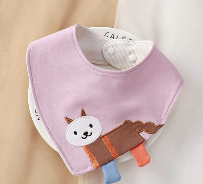 CuddleCotton Cartoon Baby Bib