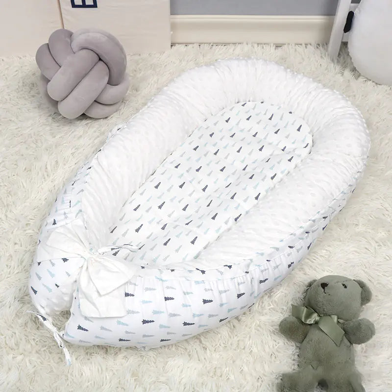 CloudNest Bubble Fleece Baby Bed
