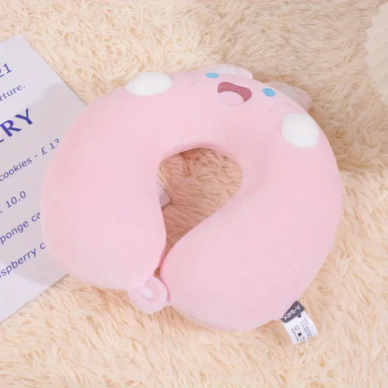 SnuggleHop Rabbit U-Shaped Memory Foam Travel Pillow