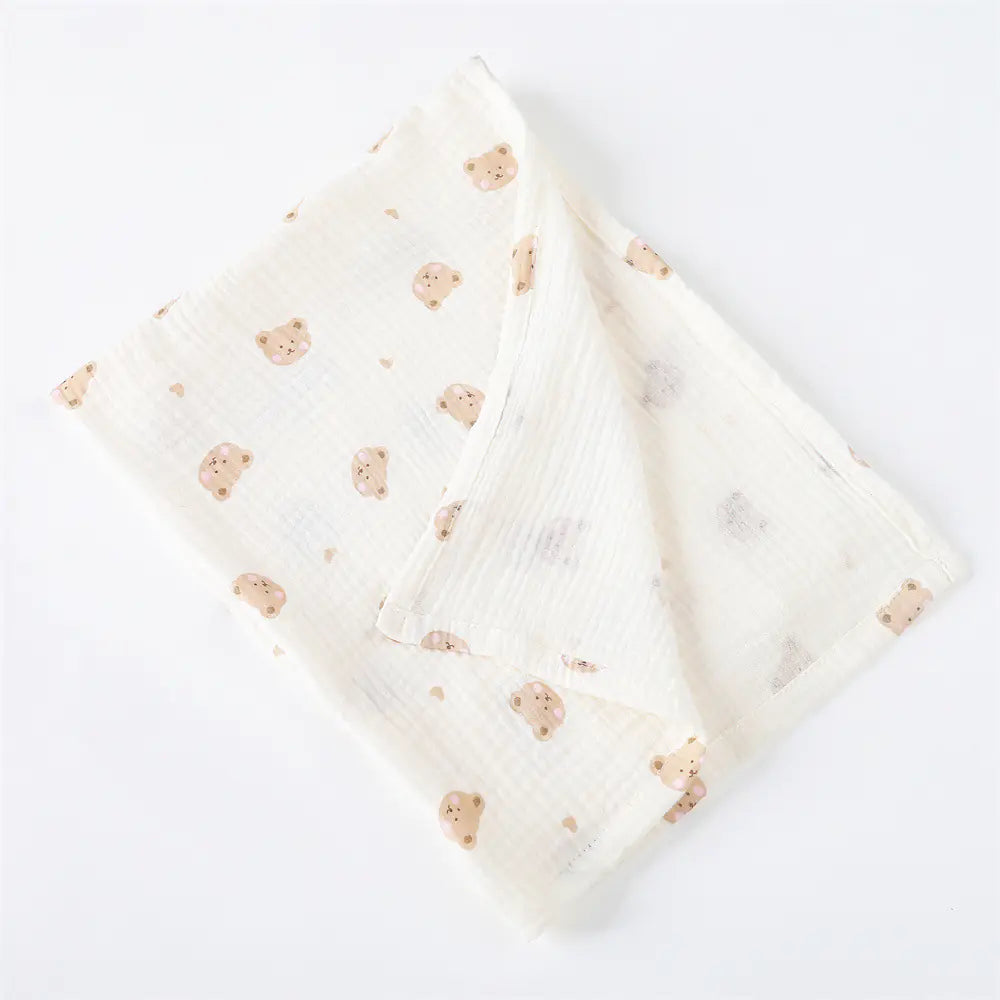 SnuggleWeave Cotton Muslin Baby Blanket