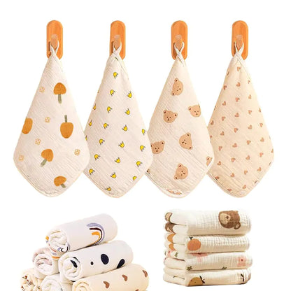 PureHaven 8-Piece Baby Muslin Washcloth Set