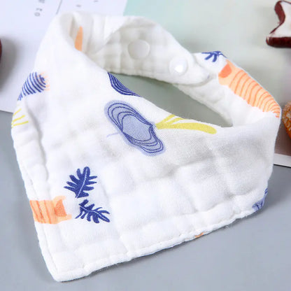 SoftNest Cartoon Triangle Baby Towel