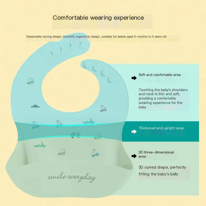 EasyCatch Waterproof Silicone Bib