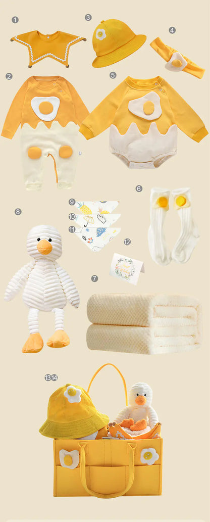 SunnyNest Newborn Gift Box with Summer Dress & Essentials