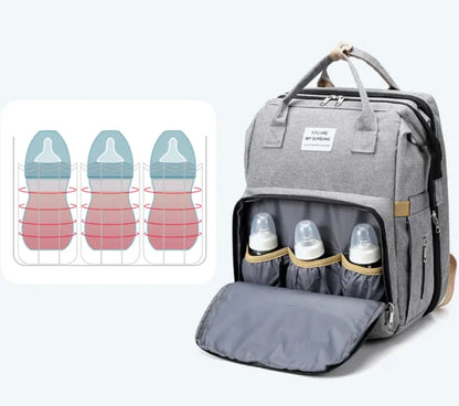 MomEase Fold & Go Convertible Diaper Backpack