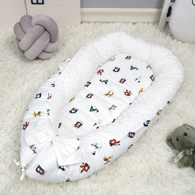 CloudNest Bubble Fleece Baby Bed