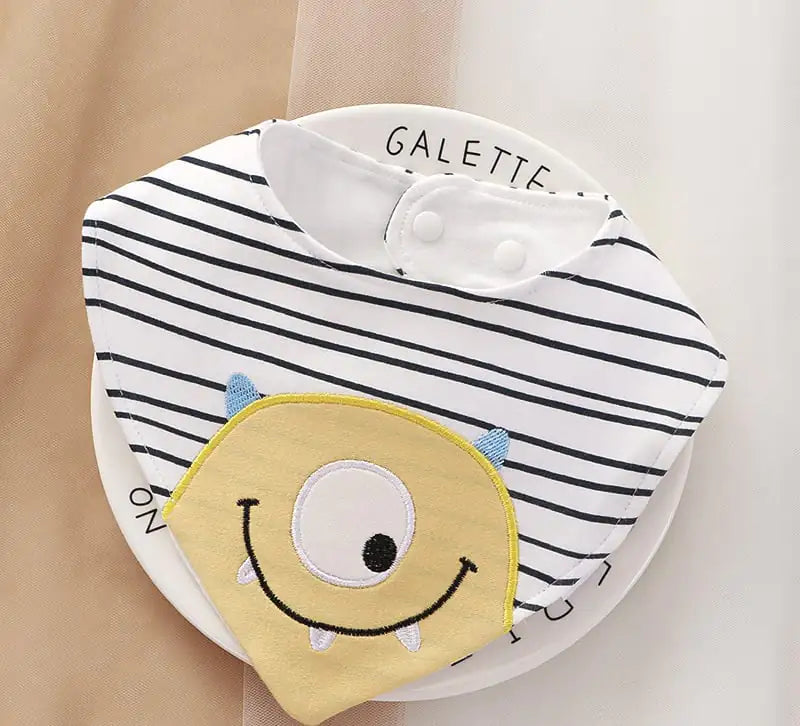 CuddleCotton Cartoon Baby Bib