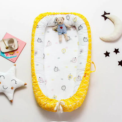 DreamNest Baby Bed | Portable Infant Lounger for 0–12 Months