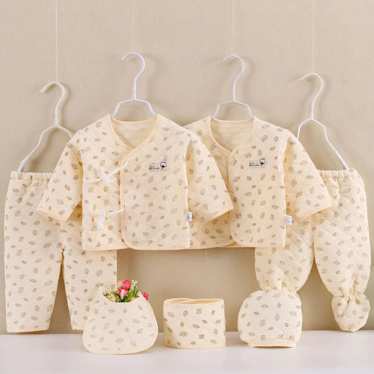 SnuggleCotton 7-Piece Newborn Winter Gift Set – Beige