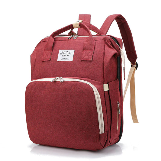 MomEase Fold & Go Convertible Diaper Backpack