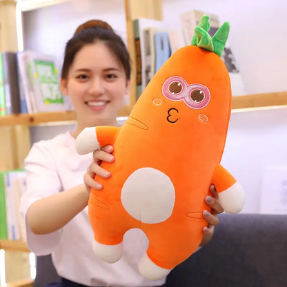Carrot Cuddle Plush Pillow