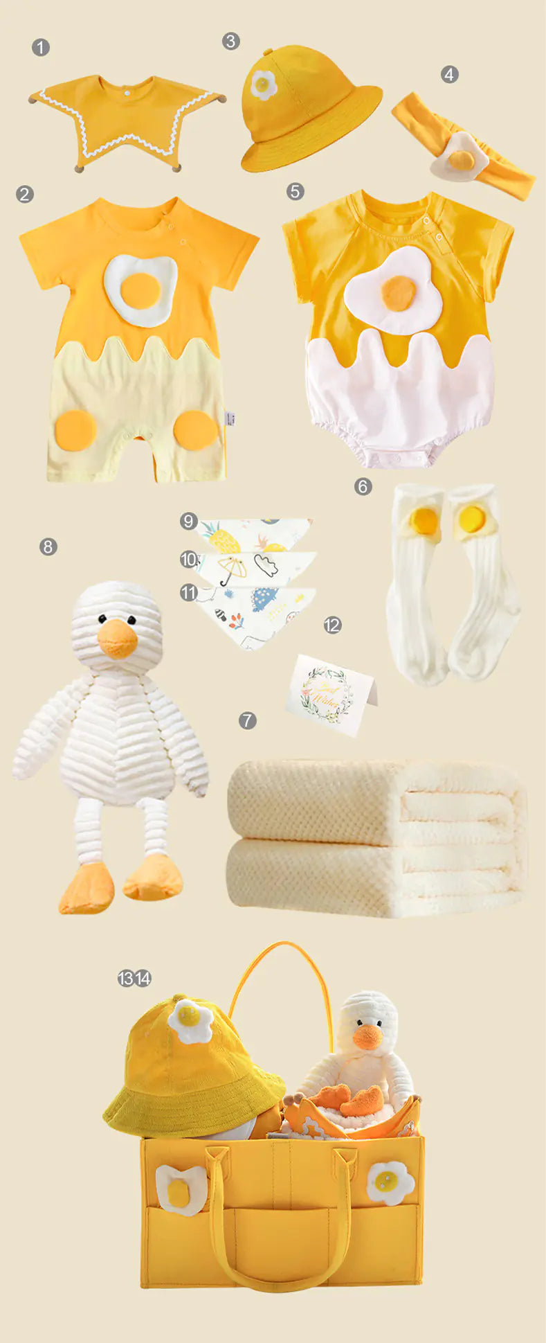 SunnyNest Newborn Gift Box with Summer Dress & Essentials