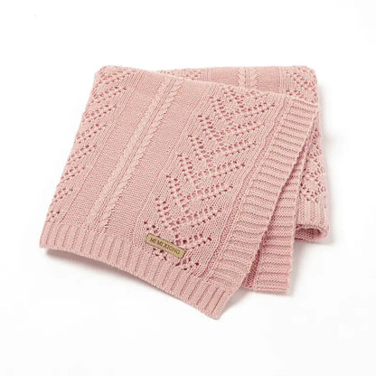SoftWeave Hollow Cotton Baby Blanket