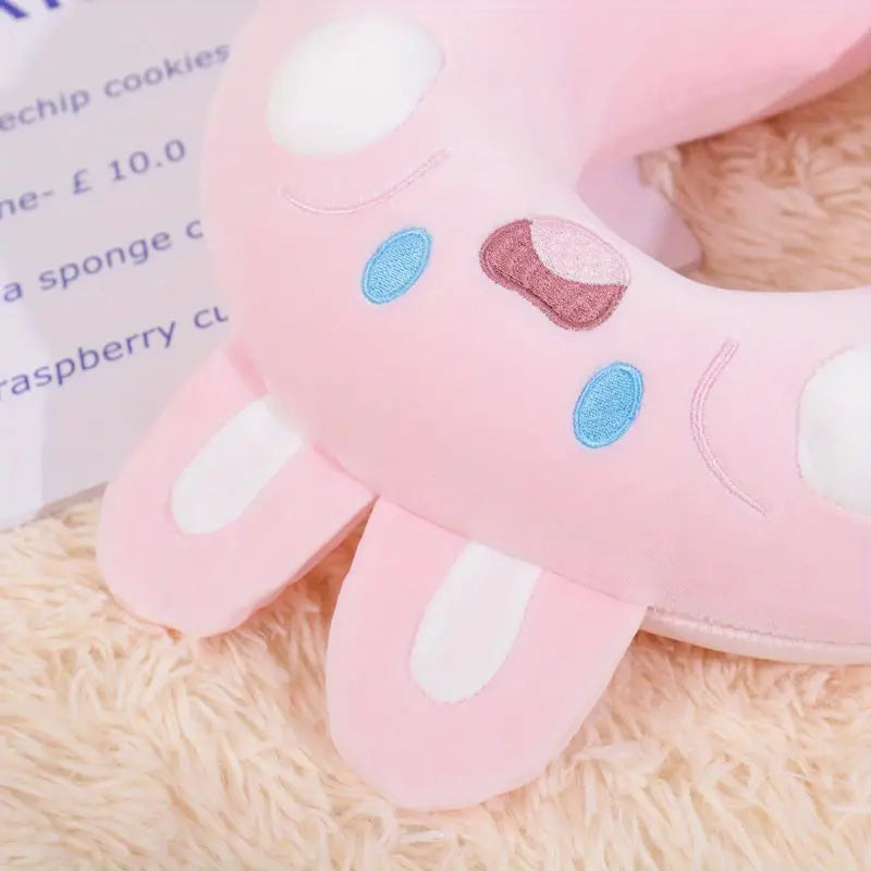 SnuggleHop Rabbit U-Shaped Memory Foam Travel Pillow