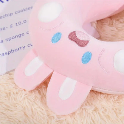 SnuggleHop Rabbit U-Shaped Memory Foam Travel Pillow