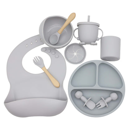 La Cradelle Premium Baby Silicone Feeding Set – 10 Piece Complete Kit