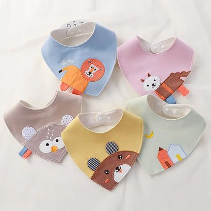 CuddleCotton Cartoon Baby Bib