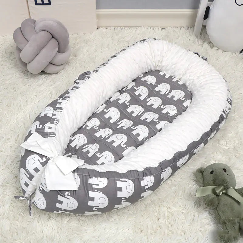 CloudNest Bubble Fleece Baby Bed