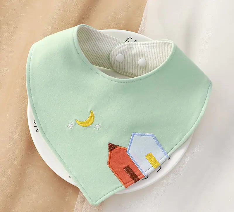 CuddleCotton Cartoon Baby Bib