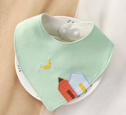 CuddleCotton Cartoon Baby Bib