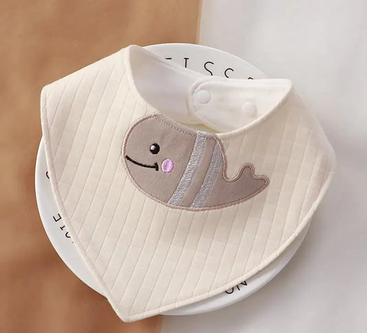 CuddleCotton Cartoon Baby Bib