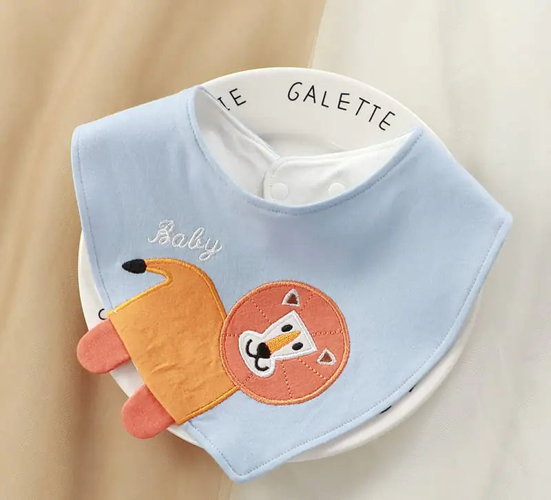 CuddleCotton Cartoon Baby Bib