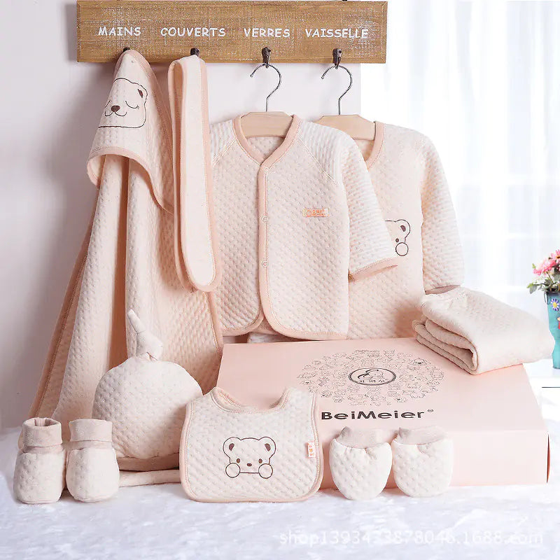 SnugNest Newborn Color Cotton Gift Set