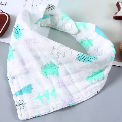 SoftNest Cartoon Triangle Baby Towel
