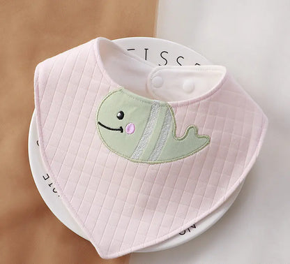CuddleCotton Cartoon Baby Bib