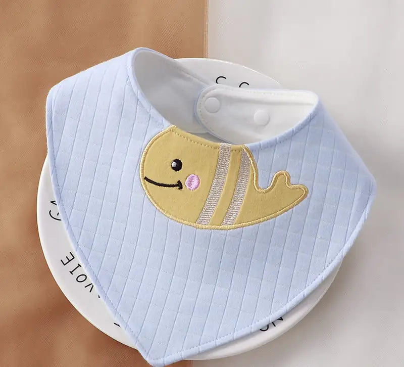 CuddleCotton Cartoon Baby Bib