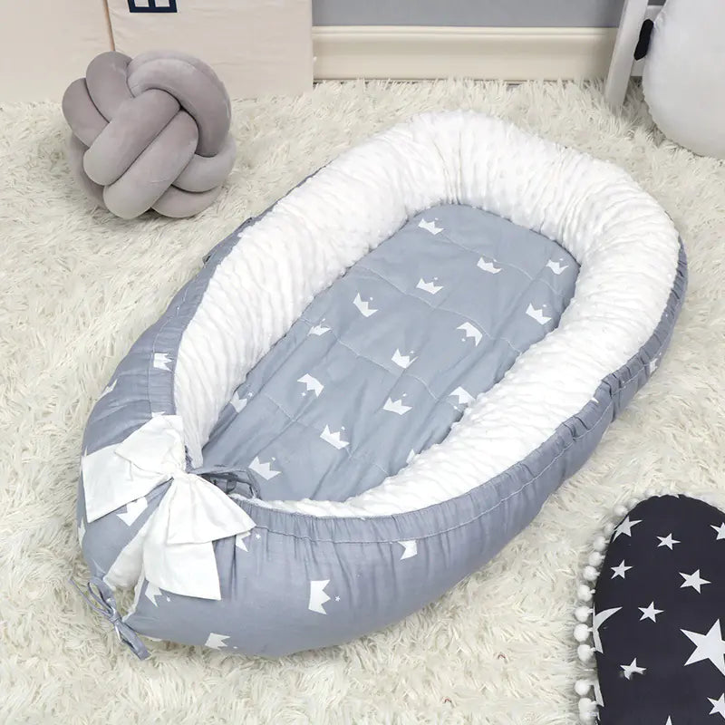 CloudNest Bubble Fleece Baby Bed